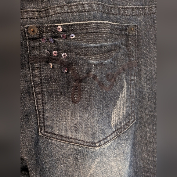 Torrid Distressed Blue Jeans for Women - Picture 3 of 7